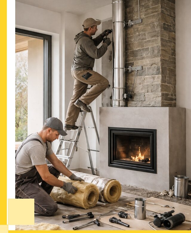 Монтаж дымоходов для каминов в Камышине от 15414 р. ЭриданКмш