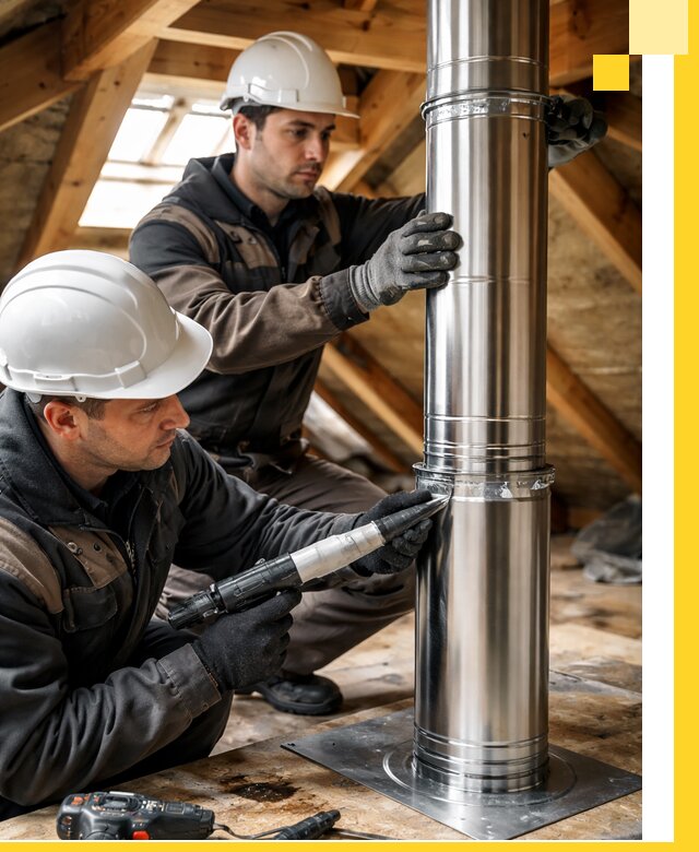 Монтаж дымоходов для каминов в Камышине с гарантией качества
