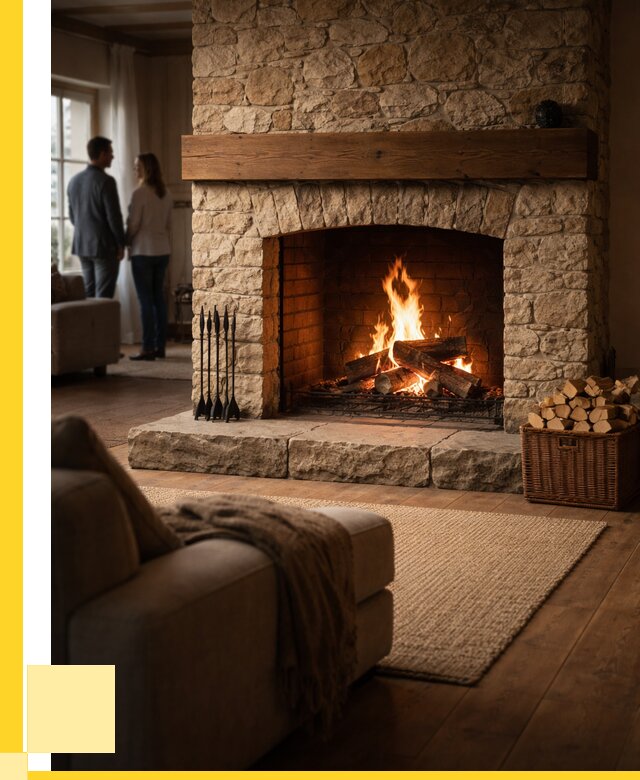 Открытые камины под ключ в Камышине от 154140 р. ЭриданКмш