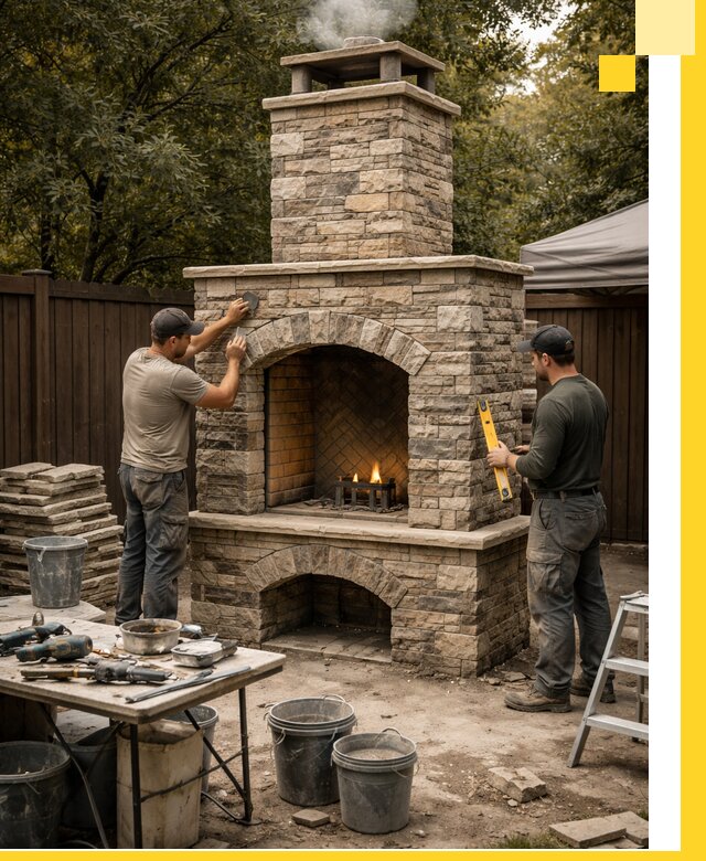 Проектирование и установка уличных каминов в Камышине