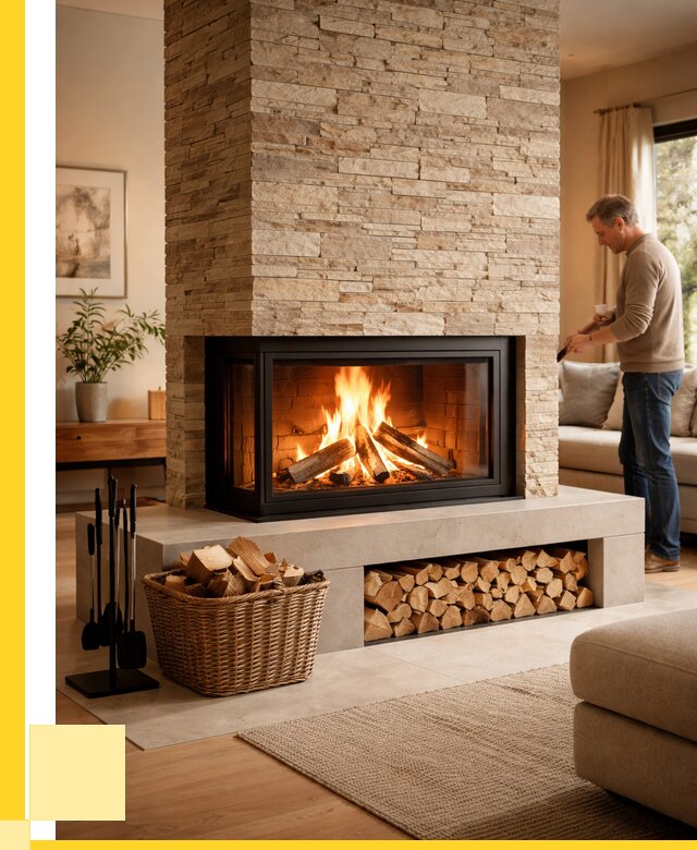 Дровяной камин под ключ в Камышине от 205520 р. | ЭриданКмш