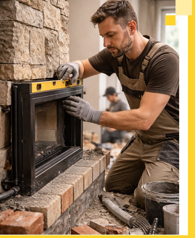 Дровяные камины под ключ в Камышине: монтаж, обустройство