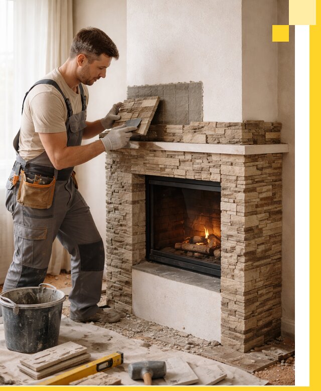 Изготовление и монтаж каминов для дома под ключ в Камышине