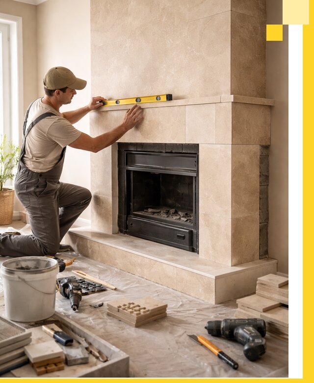 Установка и монтаж каминов в частном доме под ключ в Камышине