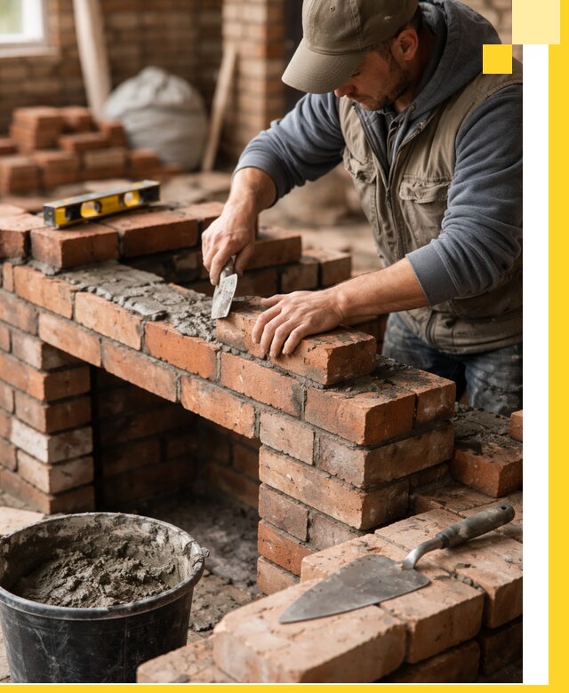 Кладка каминов под ключ в Камышине профессиональная отделка и монтаж