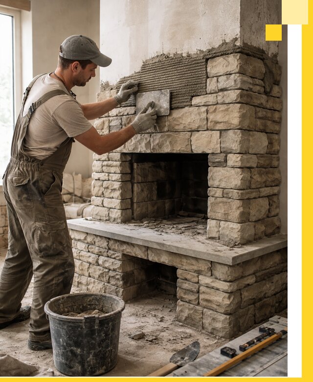 Строительство каминов под ключ в Камышине от проектирования до монтажа