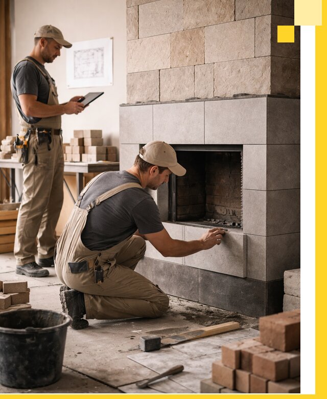 Индивидуальные проекты каминов и каминных систем в Камышине