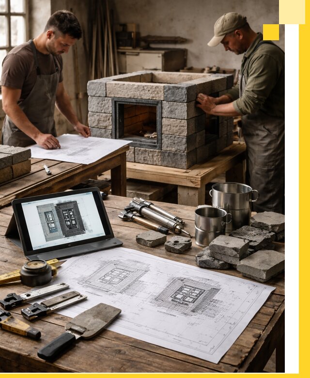 Разработка проектов печей с согласованием и монтажом в Камышине