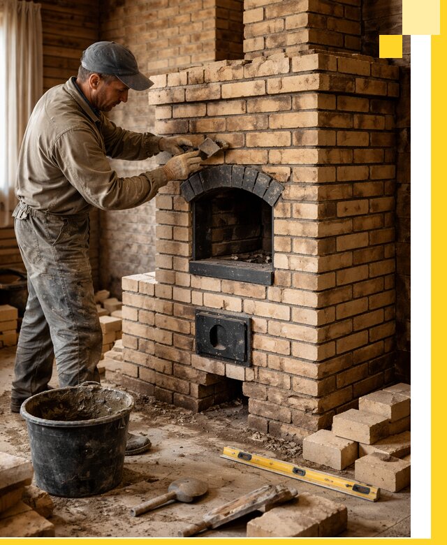 Кирпичные печи под ключ в Камышине: проектирование и кладка