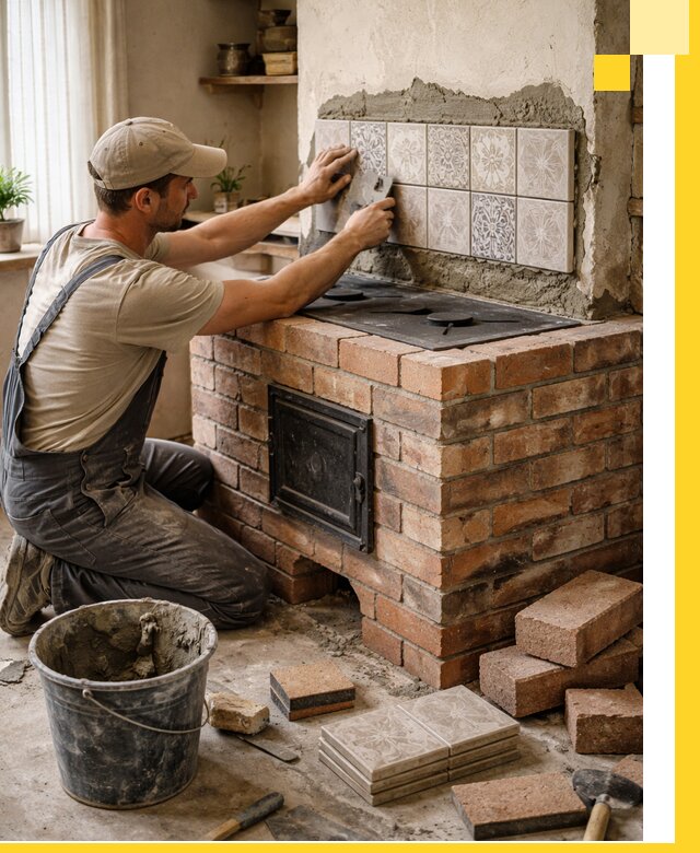 Печи с плитой на заказ монтаж гарантия и сервис в Камышине