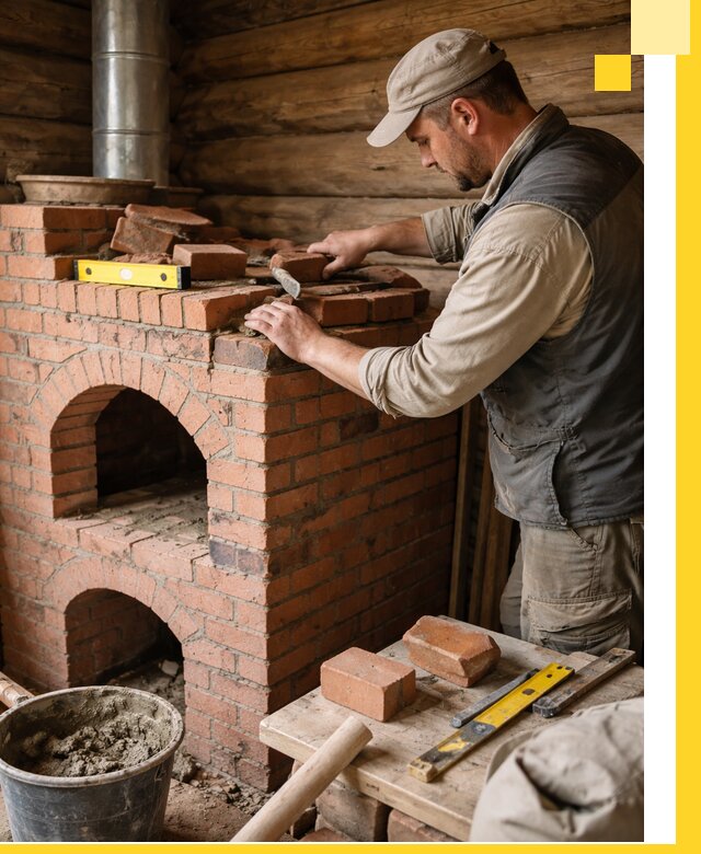 Изготовление и установка русских печей в Камышине под ключ