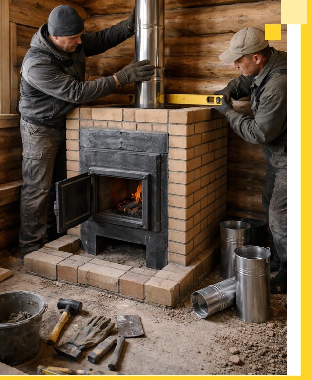 Проектирование, изготовление и установка банных печей в Камышине