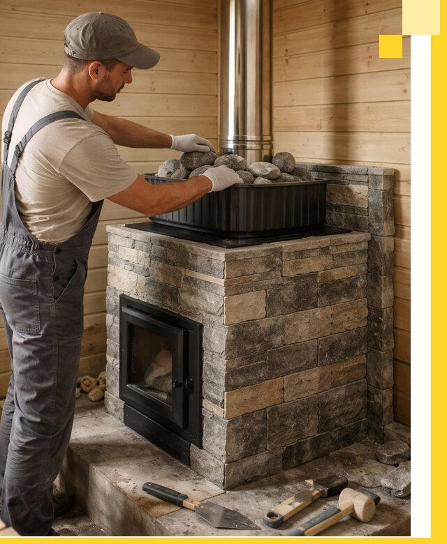 Печи для парной в Камышине, производство, монтаж и обслуживание