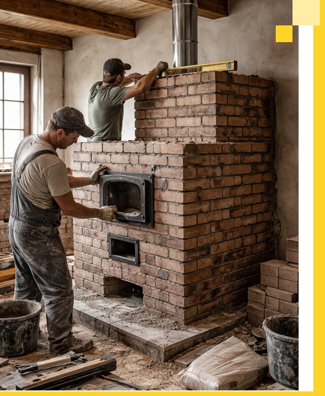 Печи для загородного дома под ключ в Камышине — монтаж и сервис