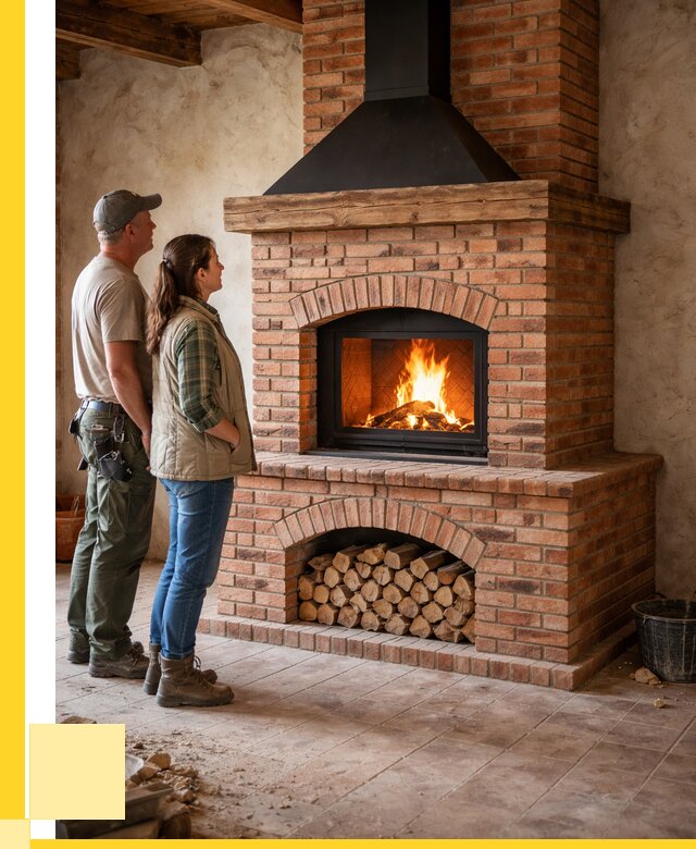 Печи камины из кирпича в Камышине от 123312 р. | ЭриданКмш