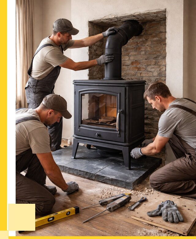 Монтаж печи камина в частном доме в Камышине от 25690 р. | ЭриданКмш