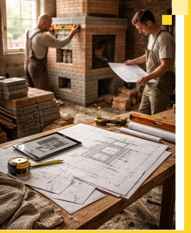 Проекты печей и каминов с индивидуальным дизайном в Камышине