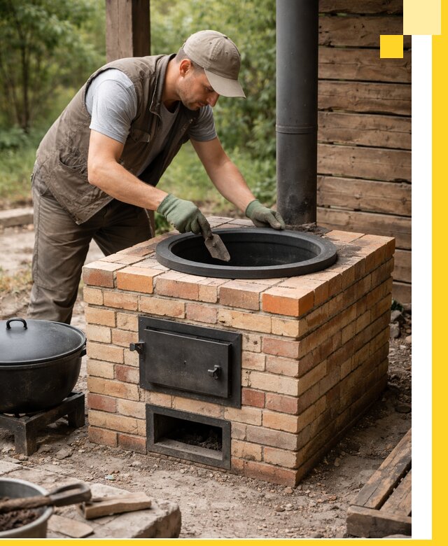 Изготовление и установка печей для казана в Камышине под ключ