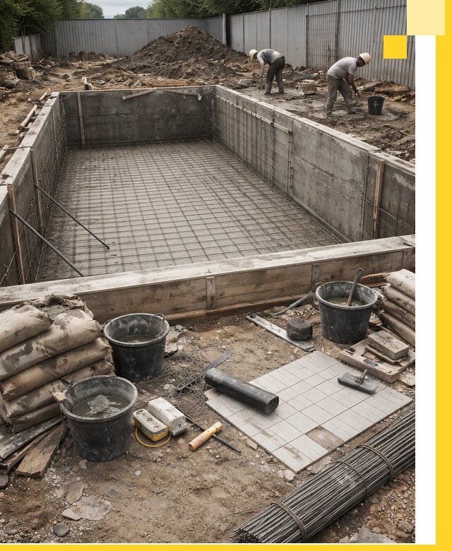 Строительство бассейнов под ключ в Камышине, дизайн и монтаж