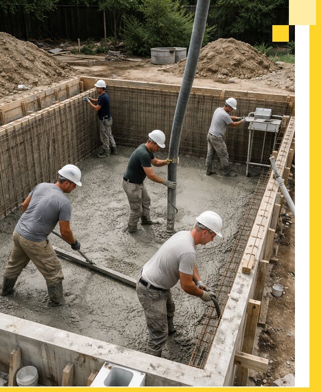 Строительство бетонных бассейнов под ключ в Камышине