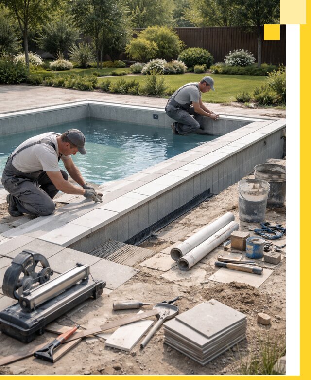 Строительство открытых бассейнов под ключ в Камышине профессионально