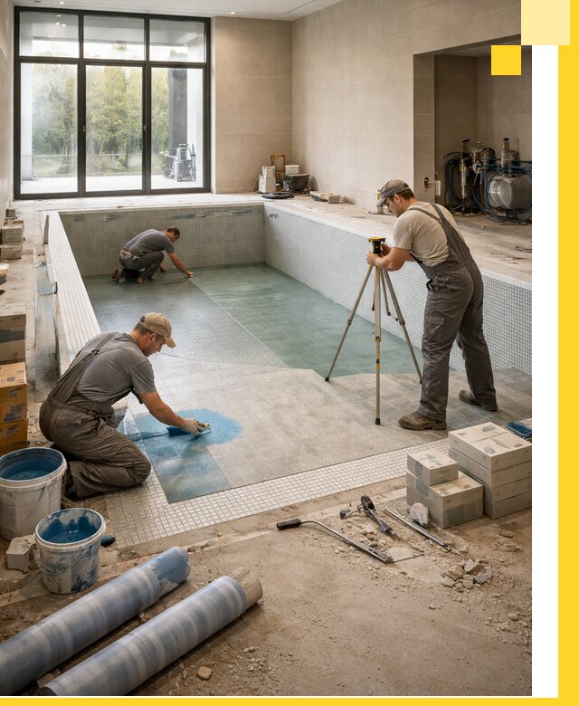 Проект и строительство закрытых бассейнов в Камышине под ключ