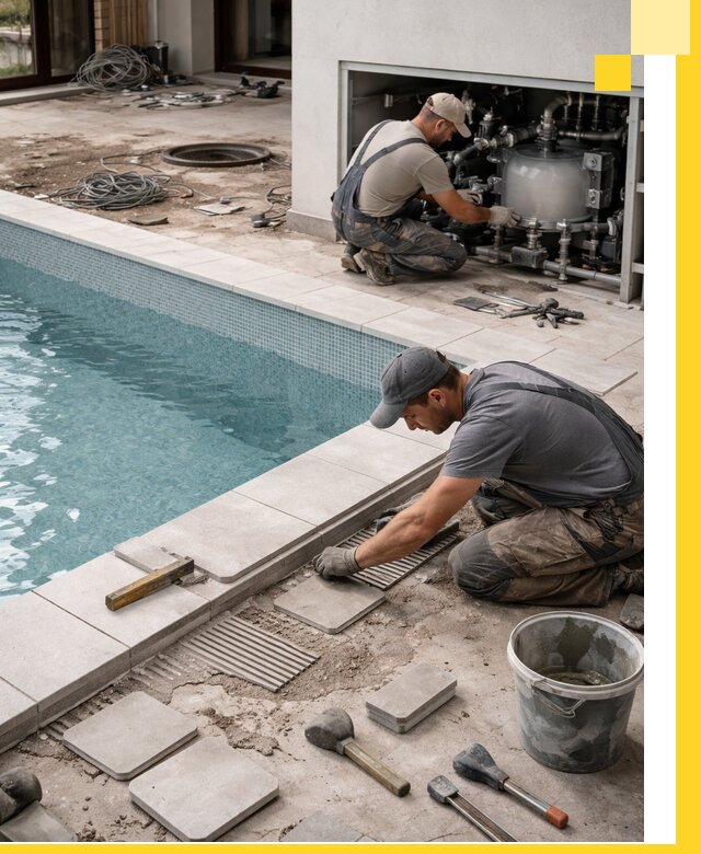 Строительство и монтаж бассейнов в коттедже в Камышине