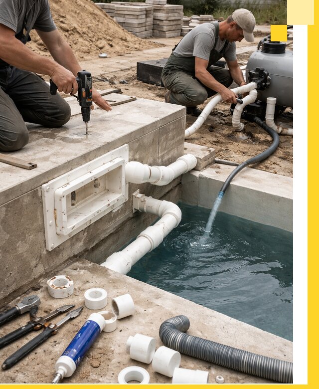 Строительство скиммерных бассейнов под ключ в Камышине