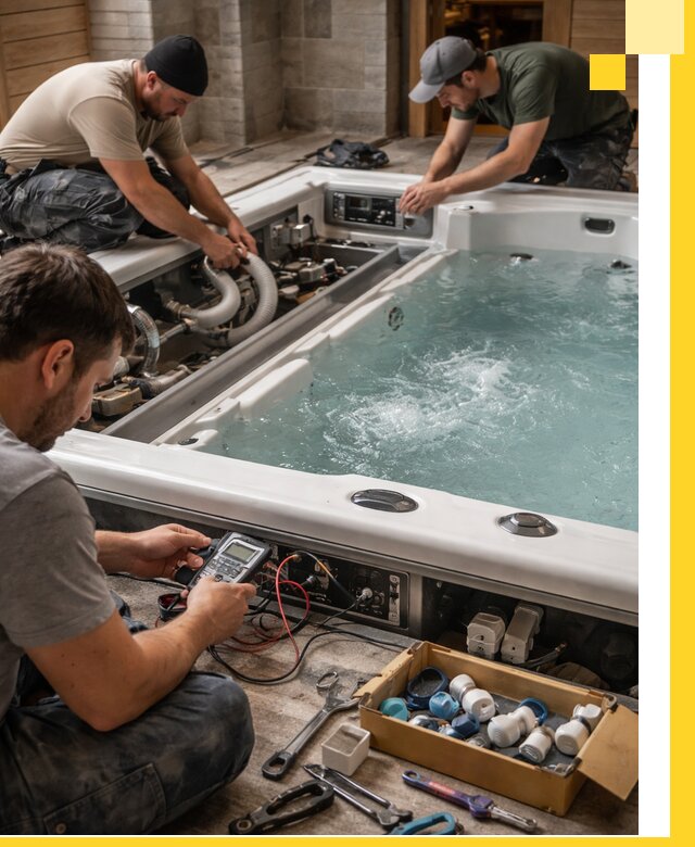 Гидромассажные бассейны под ключ в Камышине, дизайн и монтаж