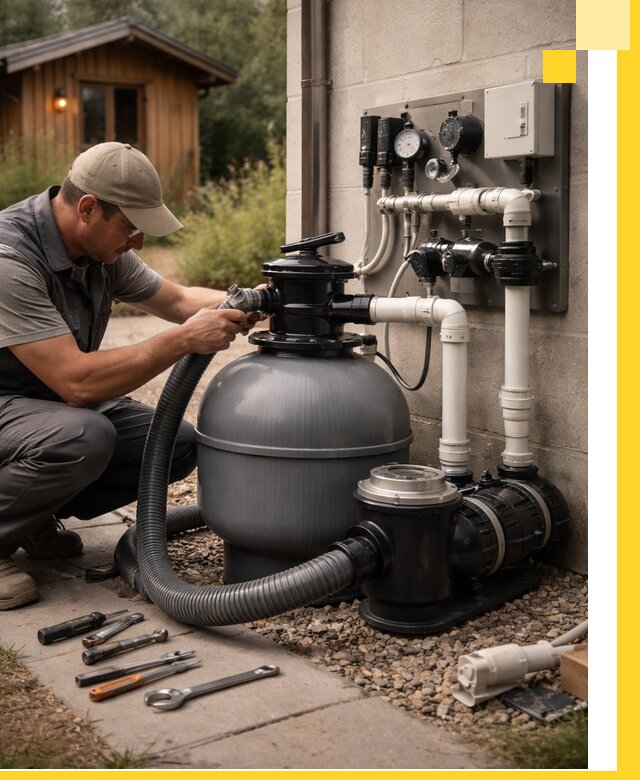 Продажа и монтаж фильтров и насосов для бассейнов в Камышине