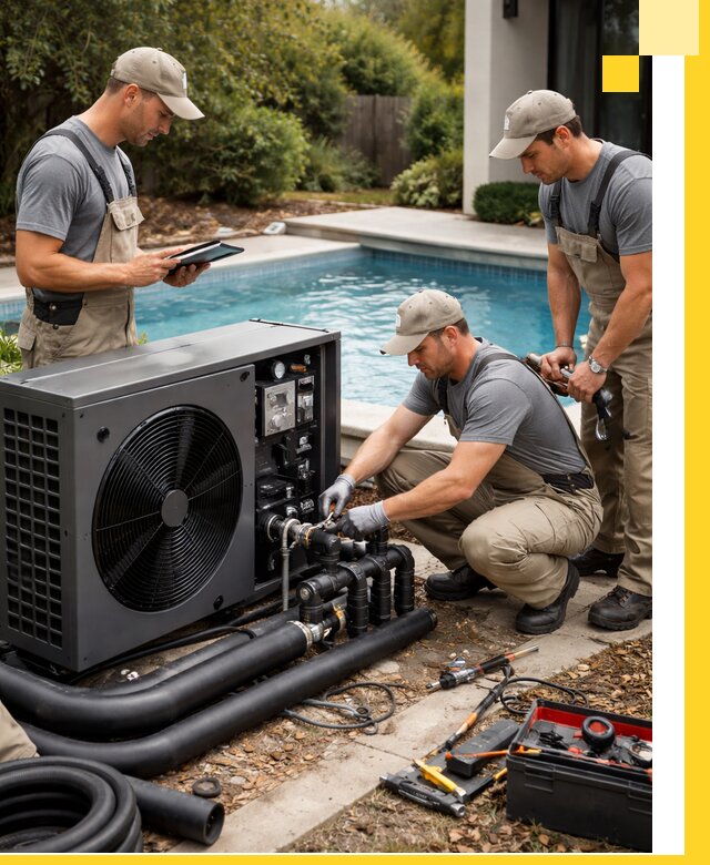 Проектирование и установка тепловых насосов для бассейнов в Камышине