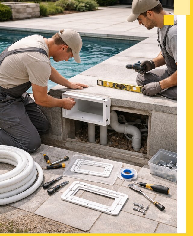 Поставка и установка скиммеров для бассейнов в Камышине