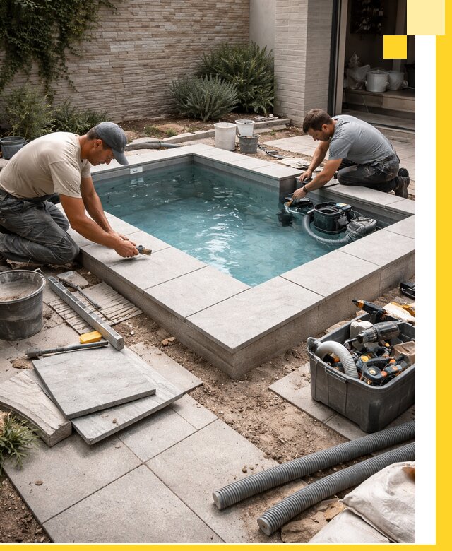 Мини бассейны под ключ в Камышине, дизайн и установка