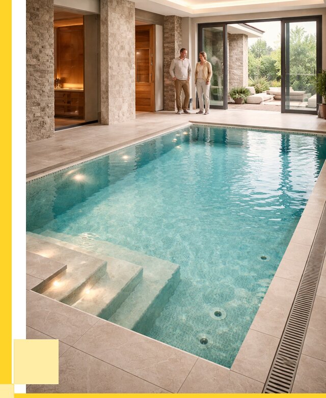 Бассейн во дворе в Камышине: проект, отделка от 1233120 р. | ЭриданКмш