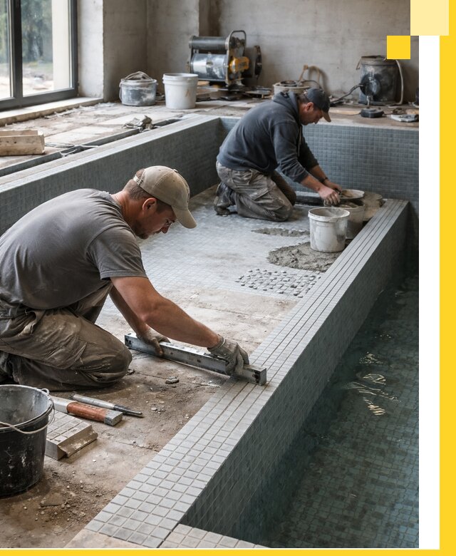 Строительство бассейна в частном доме в Камышине под ключ