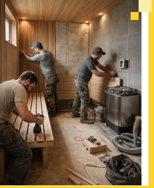 Сауны под ключ в Камышине, проектирование, строительство, отделка