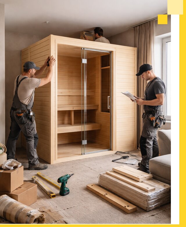 Установка и благоустройство саун в квартире в Камышине