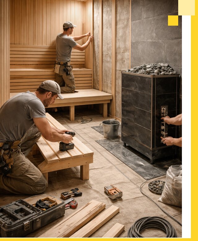Дизайн и строительство интерьерных саун под ключ в Камышине