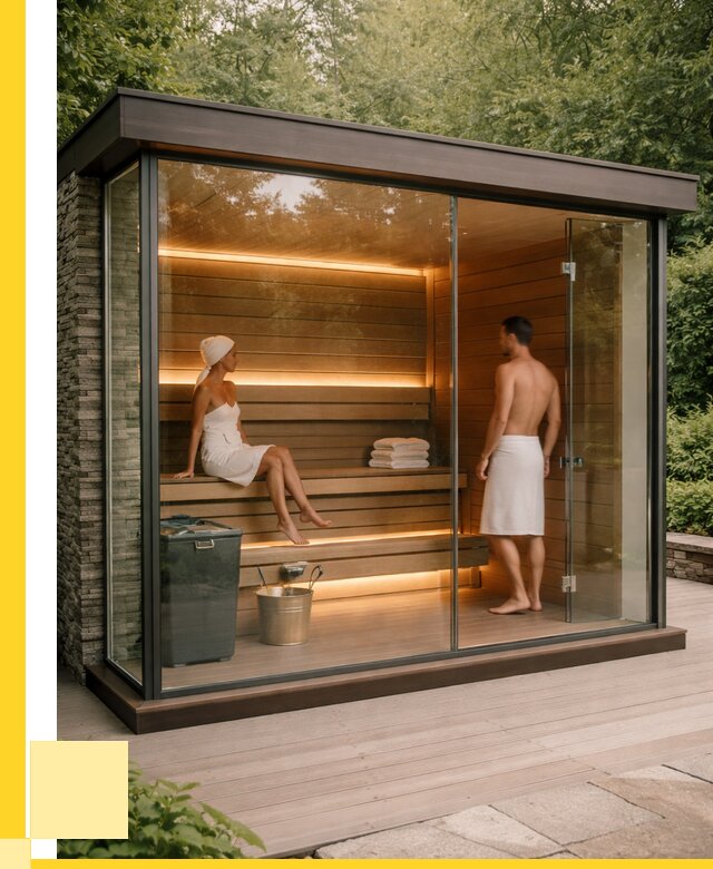 Сауна стеклянная и двери для сауны в Камышине от 256900 р. | ЭриданКмш