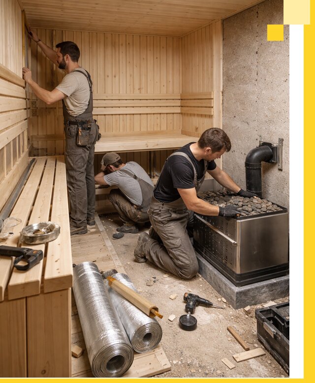 Индивидуальные сауны на заказ в Камышине под ключ, проект и монтаж