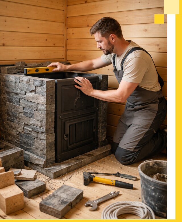 Производство и установка печей для саун под ключ в Камышине