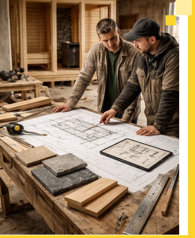 Проекты бань под ключ и планы строительства в Камышине