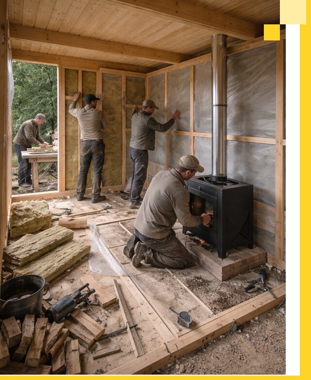 Профессиональный монтаж бань под ключ в Камышине для дома