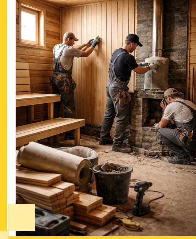 Ремонт бань под ключ в Камышине от 46242 р. | ЭриданКмш