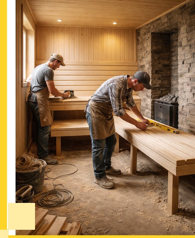 Отделка бани в Камышине: внутренняя отделка от 3083 р. | ЭриданКмш