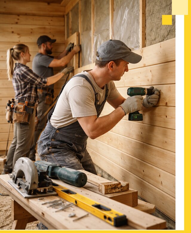 Обшивка бань под ключ в Камышине: отделка стен и потолков