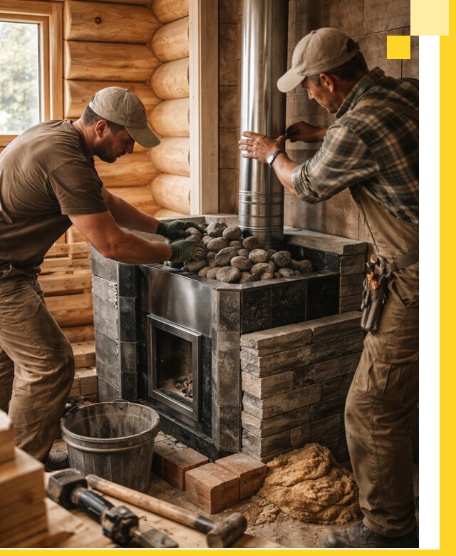 Строительство и отделка русских бань под ключ в Камышине