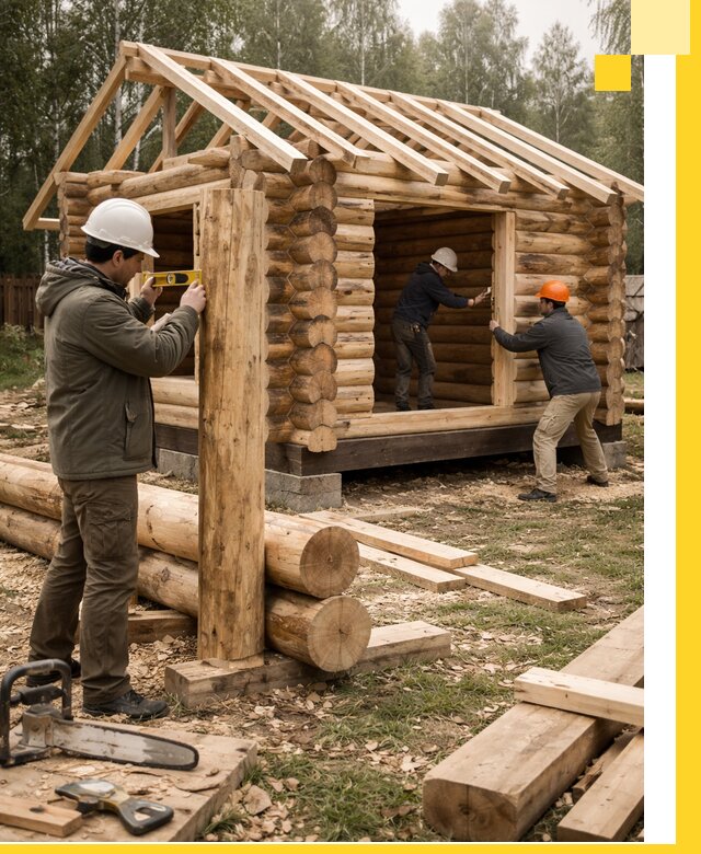 Строительство бань для дачи под ключ в Камышине с доставкой и монтажом