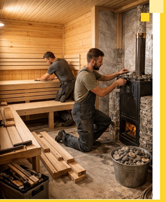 Дизайн и строительство интерьеров бань под ключ в Камышине