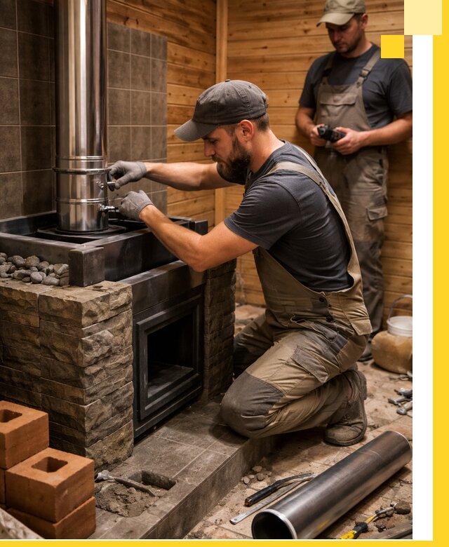 Изготовление и установка банных печей под ключ в Камышине